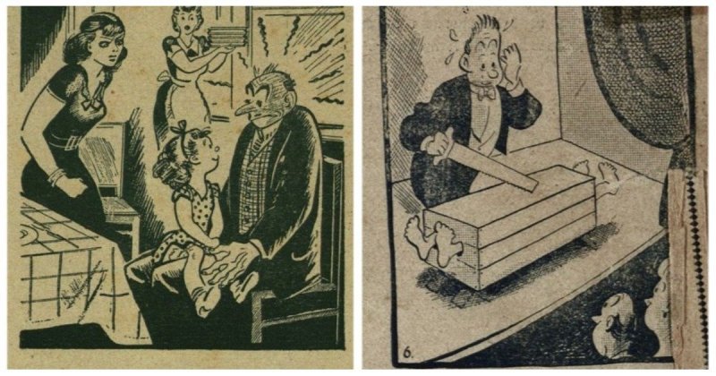 Юмор прошлого века: 30 иллюстраций, показывающих над чем смеялись наши предки Юмор прошлого века: 30 иллюстраций, показывающих над чем смеялись наши предки журнал, забавно, иллюстрации, подборка, смех, юмор