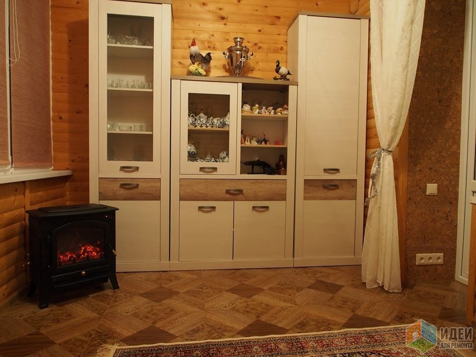 модульная стенка+ рабочий самовар Балкон, частный дом