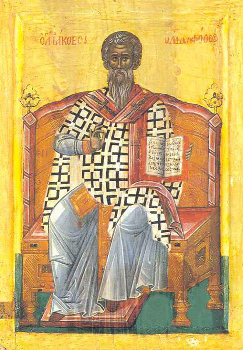 Православная икона святого Иакова, брата Господня. Православная икона святого Иакова, брата Господня.