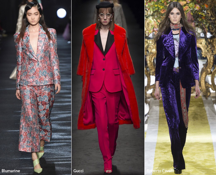 Брючные костюмы - тренды из Милана, осень/зима 2016-2017