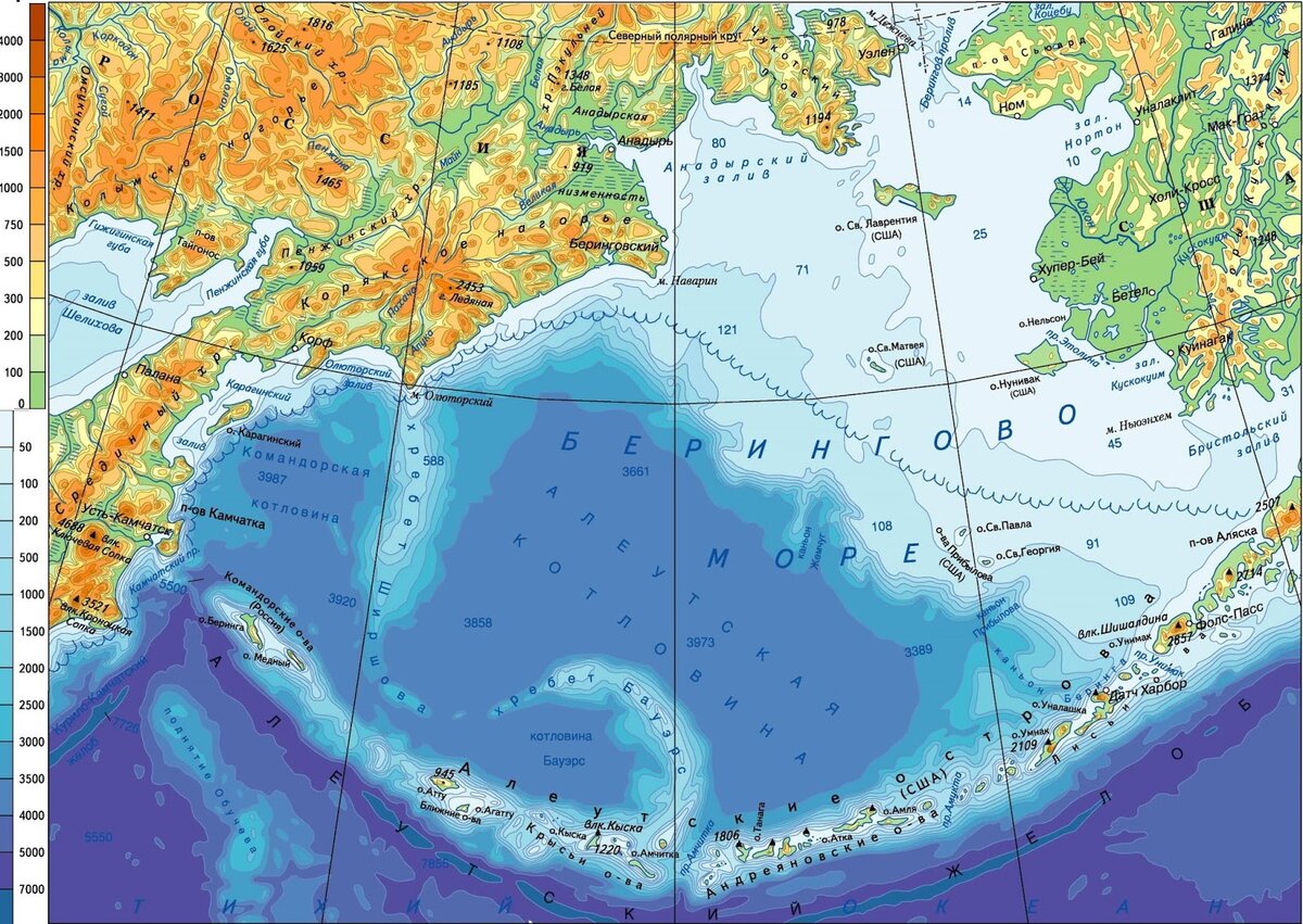 Берингов пролив и Берингово море