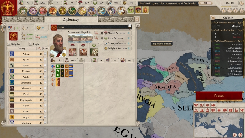 Imperator: Rome. Пришёл, увидел, полюбил