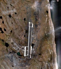 Аэродром Рогачево на Новой Земле. Изображение Google Maps