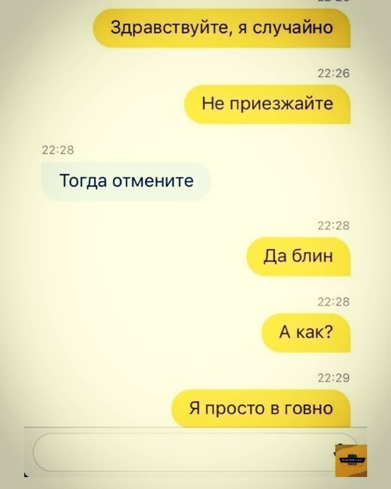 И такое бывает О чем чатятся пассажиры с водителями такси
(16 фото)