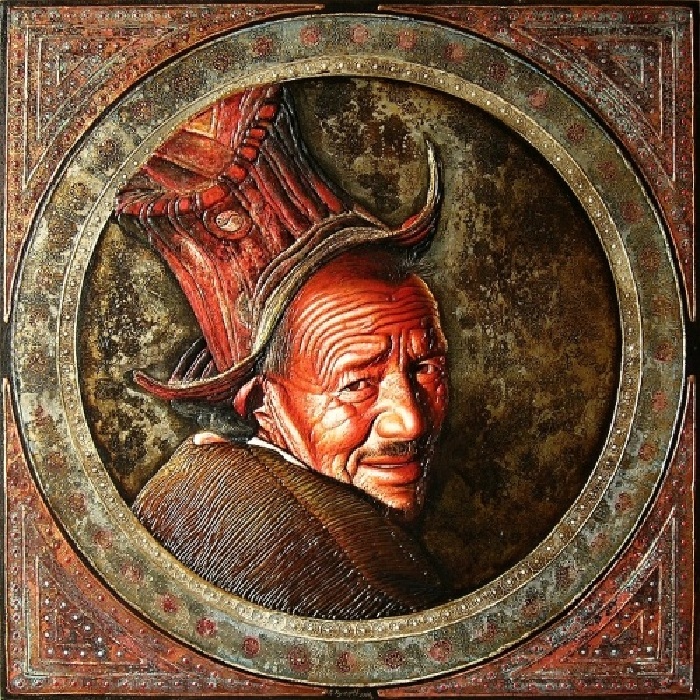 Уникальная живопись от Сергея Кустарева. Художник из российской глубинки пишет неординарные картины, которые сложно отличить от чеканки