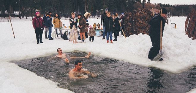Купание в проруби 2019 года Польза купания в проруби