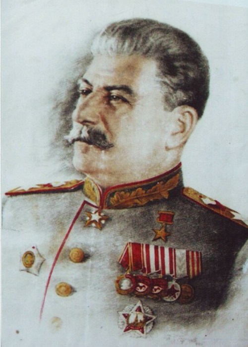 Портрет Сталина. Художник Евсей Якимов. Портрет Сталина. Художник Евсей Якимов.