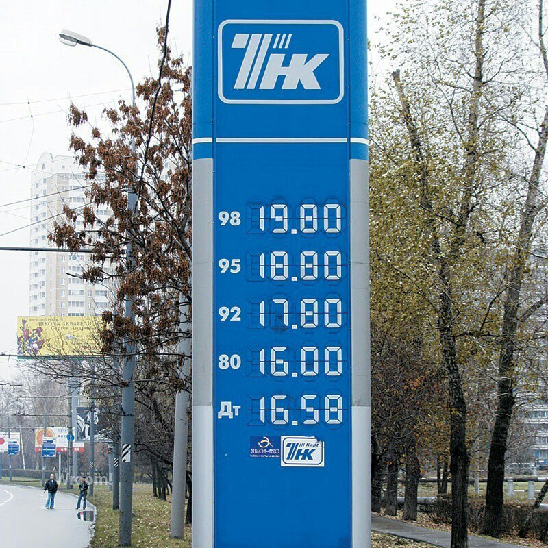 Изменения цен на бензин в России
