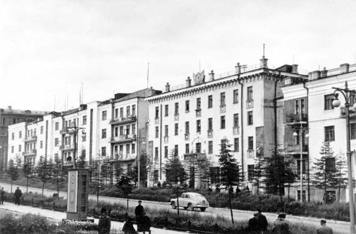Город Магадан времен СССР СССР, Магадан, История в фотографиях, Черно-Белое фото, Север, Историческое фото, Длиннопост, Старое фото