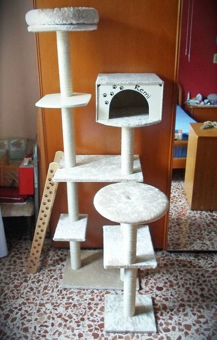 Домик - игровой комплекс для кошки своими руками Домик - игровой комплекс для кошки своими руками