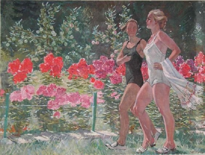 «Выходной день». (1949 год). Автор: Александр Дейнека. «Выходной день». (1949 год). Автор: Александр Дейнека.