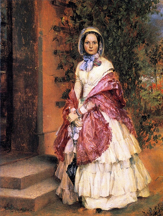 Adolph von Menzel. Clara Ilger, later Frau Schmidt von Knobelsdorf. 1848 Adolph von Menzel. Clara Ilger, later Frau Schmidt von Knobelsdorf. 1848