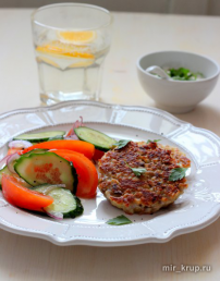 Биточки из риса, перловки и чечевицы от Ю.Высоцкой