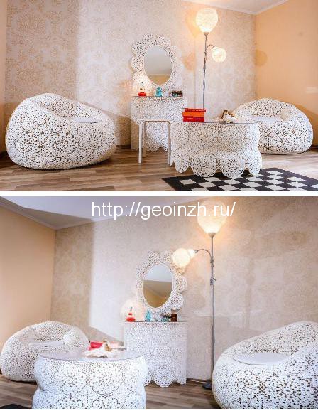 кружевная мебель в интерьере