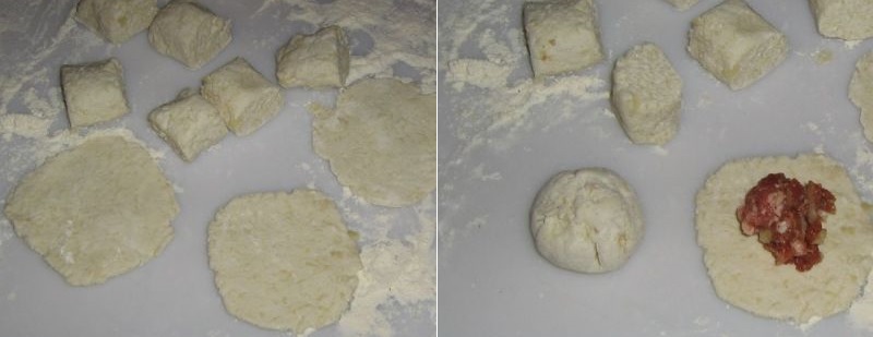 картофельно-творожное тесто