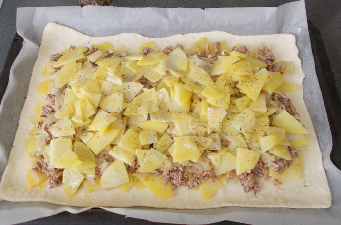 Пирог мужскими руками. Еда, Рецепт, Мат, Длиннопост, Пирог, Консервы