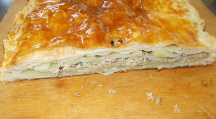 Пирог мужскими руками. Еда, Рецепт, Мат, Длиннопост, Пирог, Консервы