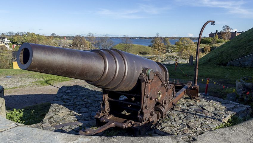 оружие, пушка, Финляндия, остров