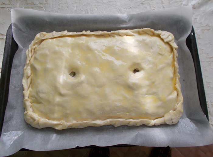 Пирог мужскими руками. Еда, Рецепт, Мат, Длиннопост, Пирог, Консервы