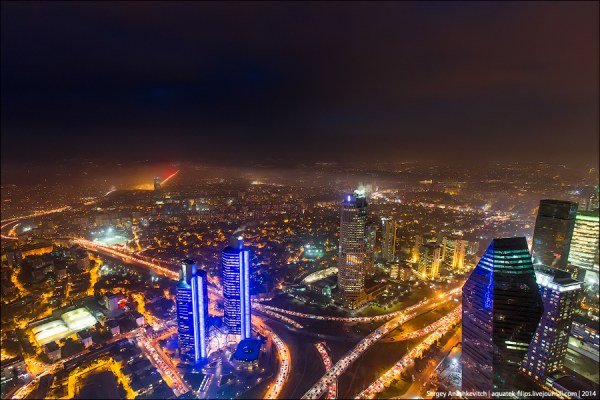 Ночной Стамбул с небоскреба "Istanbul Sapphire" (24 фото)