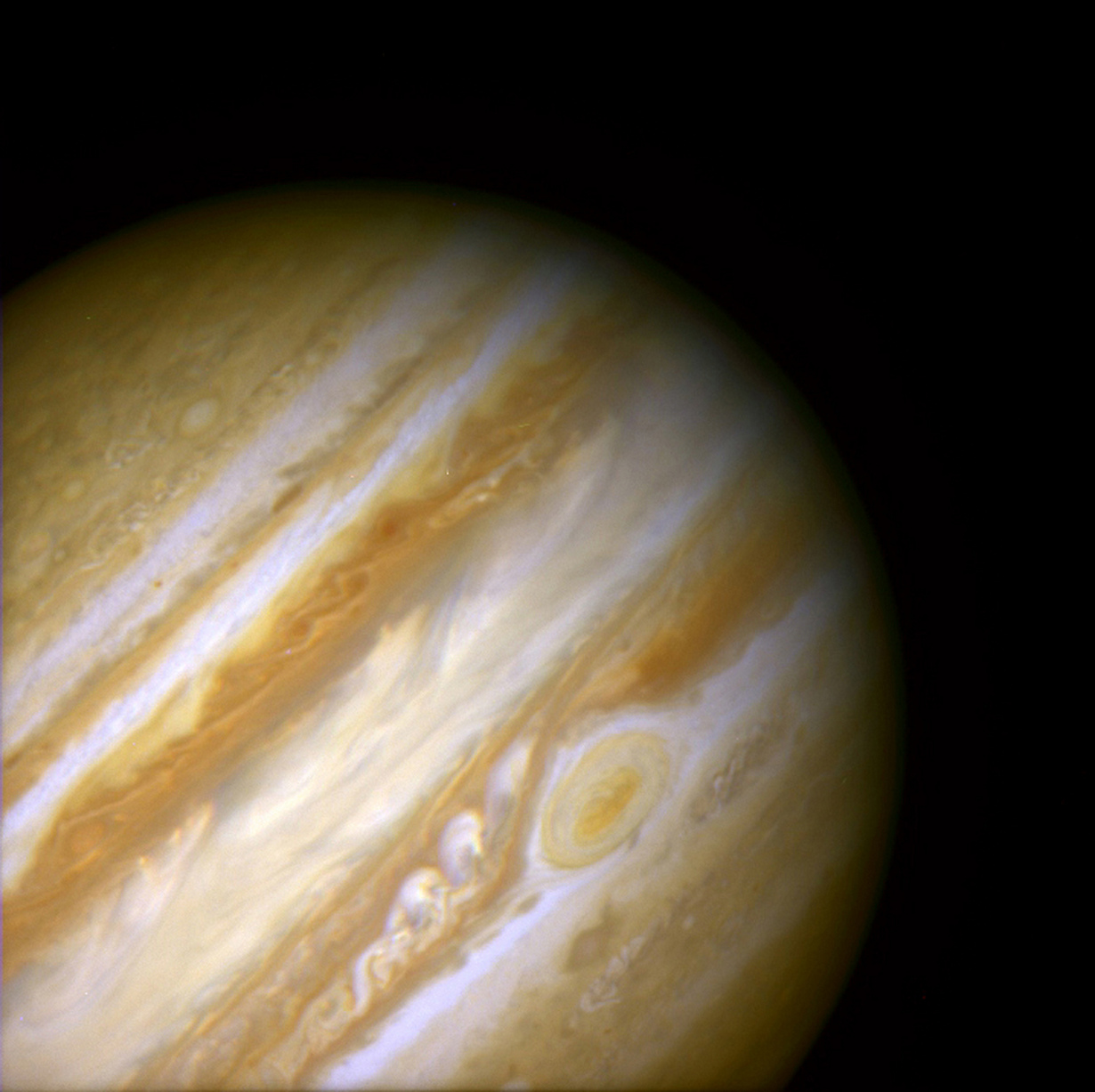 Древний шторм в атмосфера Юпитера. (NASA on The Commons)