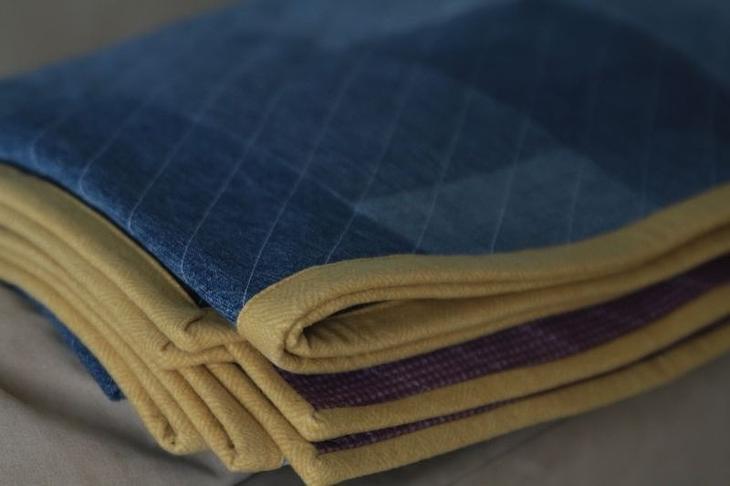 Стёганое одеяло-плед из старых джинсов: мастер-класс
