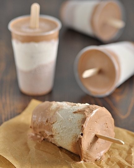 Сливочно-бананово-шоколадное мороженое