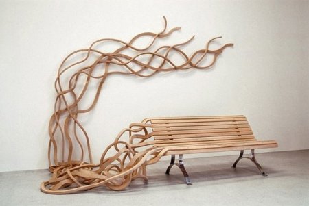 Креативная городская мебель, арт скамейки.