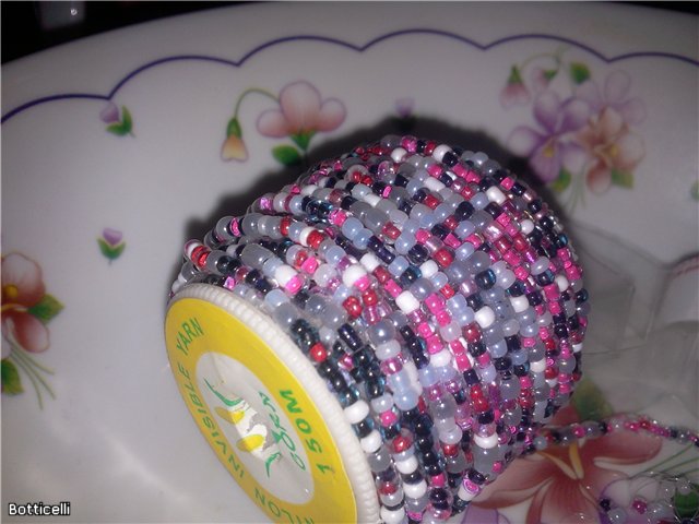 Воздушные бусы из бисера