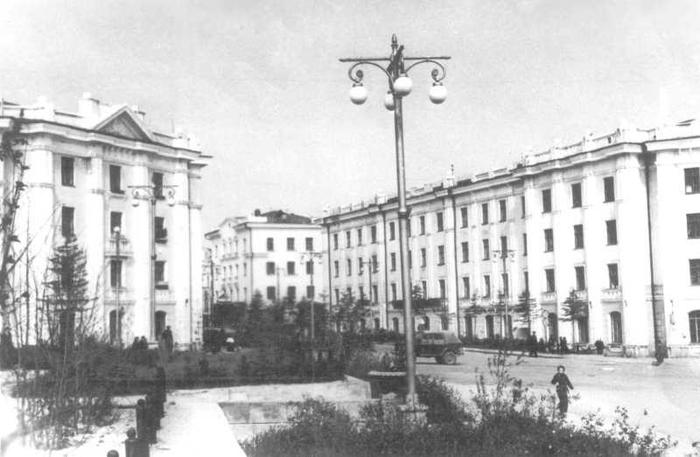 Город Магадан времен СССР СССР, Магадан, История в фотографиях, Черно-Белое фото, Север, Историческое фото, Длиннопост, Старое фото