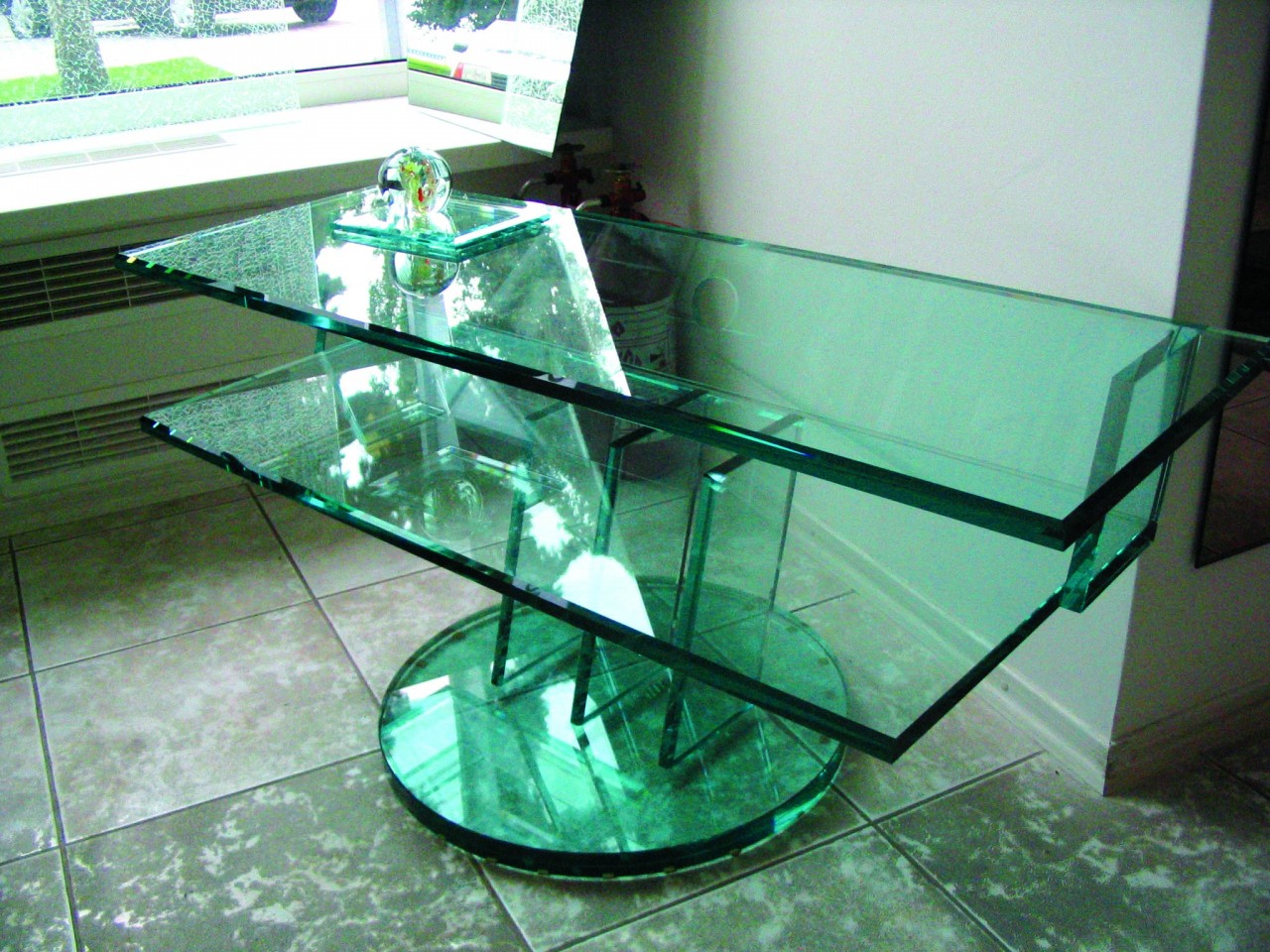 шлифовка стола из стекла