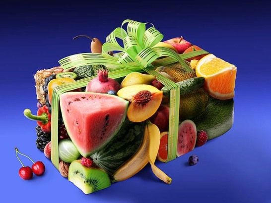 Картинки пожелания с фруктами Картинки пожелания с фруктами