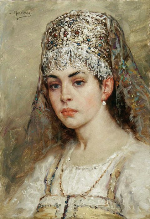 Константин Маковский, Боярышня, 1880-е