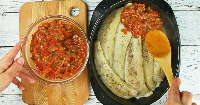 скумбрия с овощами