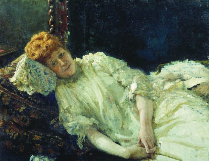 И.Е. Репин. «Портрет пианистки графини Луизы Мерси д*Аржанто» (1890) И.Е. Репин. «Портрет пианистки графини Луизы Мерси д*Аржанто» (1890)