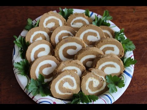Рулет из куриной печени на Новый год 2018