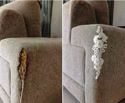 Любимый кот ободрал угол дивана? Вот вам простые и оригинальные идеи ремонта пострадавшего!