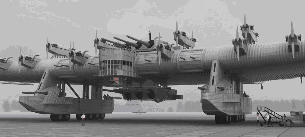 Самолет Калинин К-7 : Летающая крепость Самолет Калинин К-7 : Летающая крепость