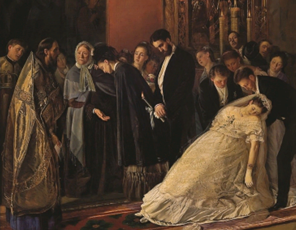 "Прерванное венчание. Двоеженец", 1877