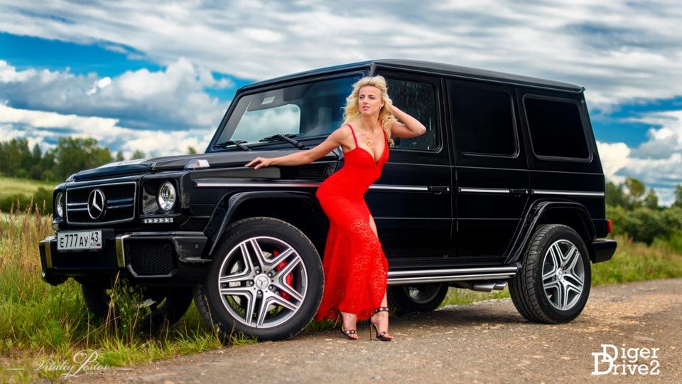 Автомобили  и девушки Мерседес-Бенц ( Tuning mercedes-benz g 63 amg 2014 )