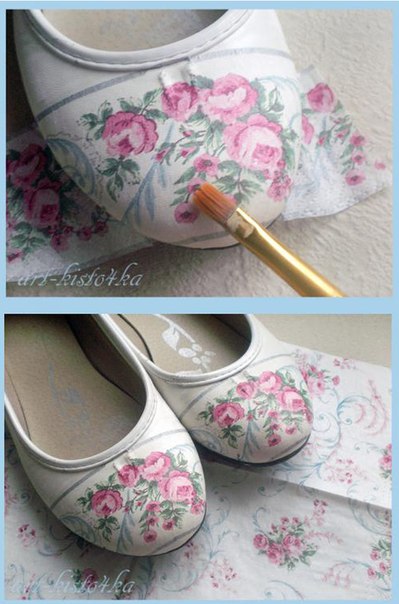 Обновляем потертые балетки