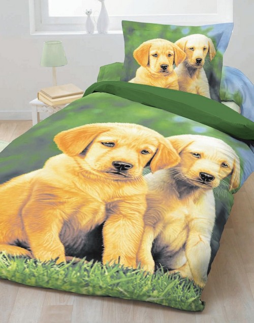 Детское постельное белье 3Д с собачками