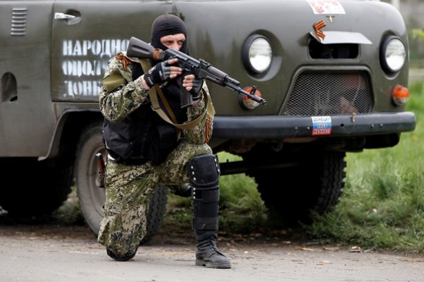 Ополченец с юго-востока Украины