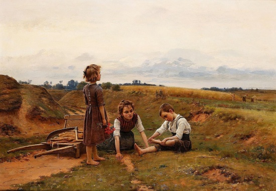 Художник Cesar Pattein (1850 – 1931). Счастливая сельская жизнь