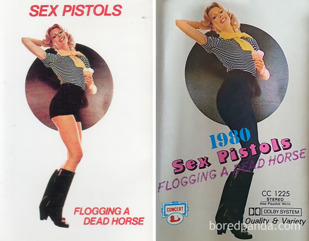 Sex Pistols, альбом Flogging a Dead Horse ближний восток, забавно, закрасить лишнее, постеры, реклама, саудовская аравия, скромность, цензура