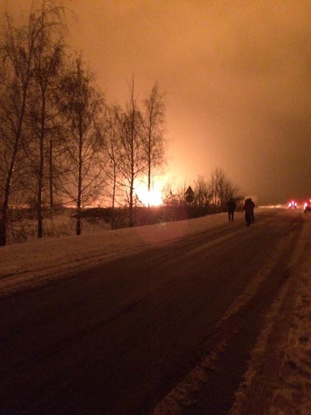 Газораспределительная станция загорелась в Липецкой области