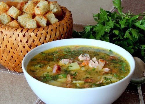 Гороховый суп с копченостями