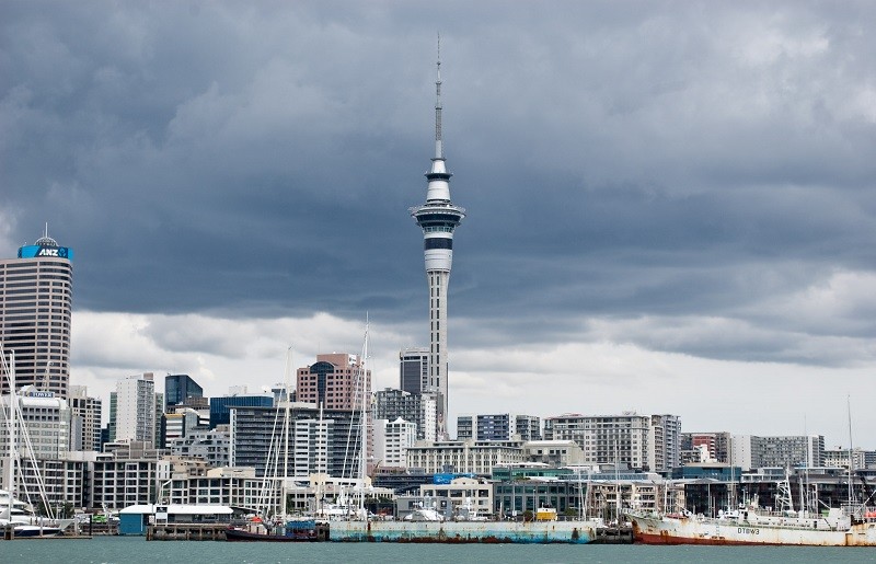 4. Sky Tower, Окленд, Новая Зеландия 4. Sky Tower, Окленд, Новая Зеландия история, лифт, мир, необычно, путешествия, факты