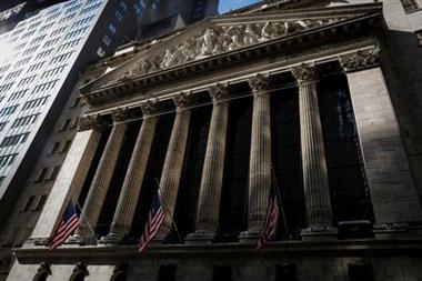The front facade of the New York Stock Exchange (NYSE) is seen in New York, U.S., February 16, 2021. REUTERS/Brendan McDermid The front facade of the New York Stock Exchange (NYSE) is seen in New York, U.S., February 16, 2021. REUTERS/Brendan McDermid