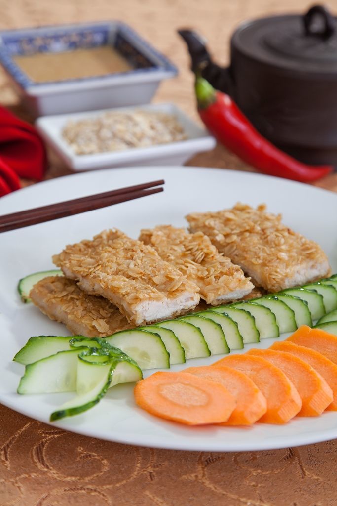 Китайская кухня: Куриные палочки с арахисовым соусом
